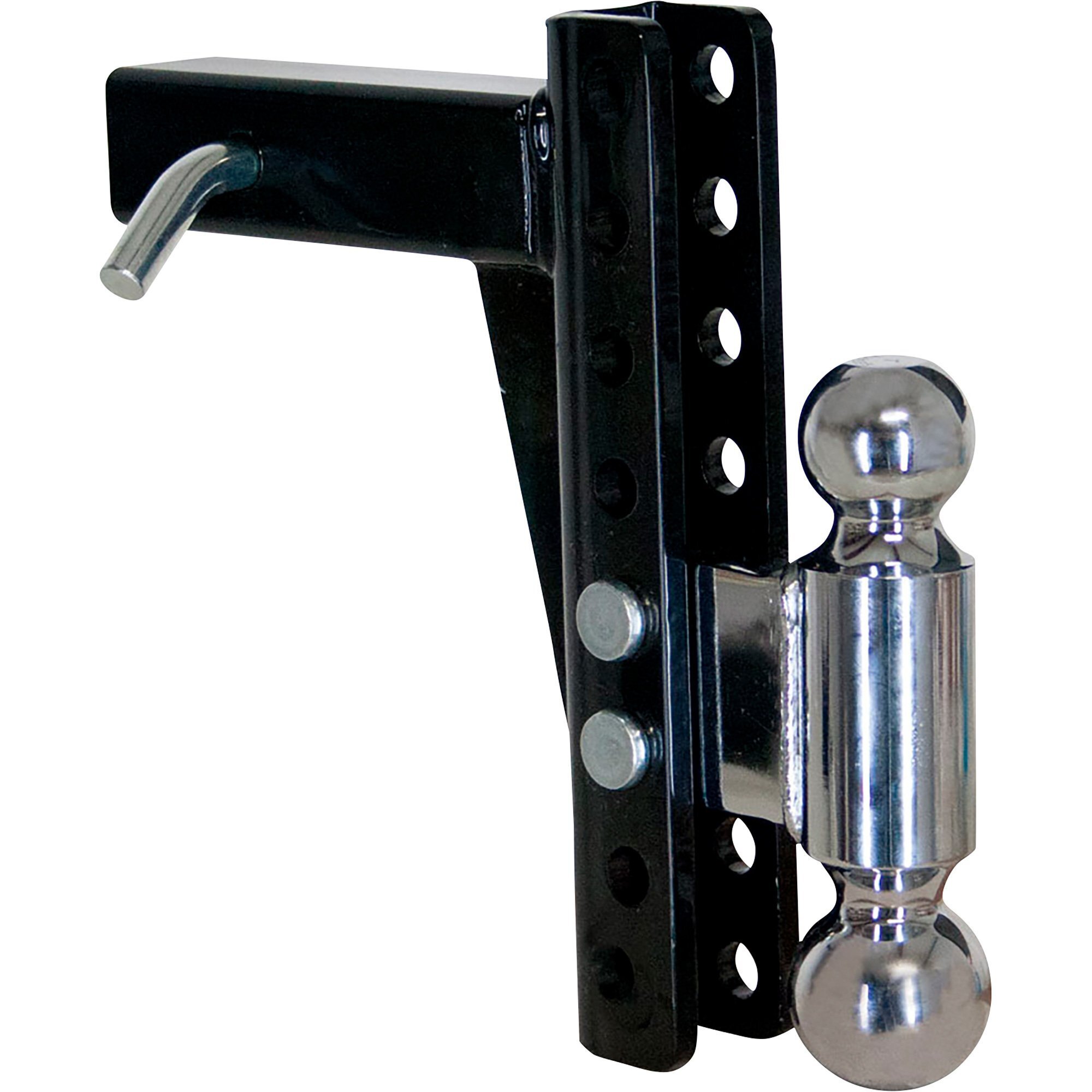 Uriah Products Steel Tow Ball Mount — Adjustable Dual Ball, 2in. & 2-5/16in., 8in. Drop, Model# UT623810